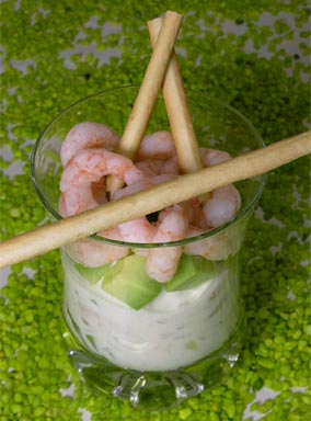 Avocado-Cocktail mit Shrimps – einfach köstlich